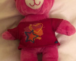 Build A Bear Pink Bear Plush DollHeart Star Spin Master 7” Stuffed Animal - £4.66 GBP