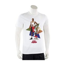 Jordan Mens Hare Jordan Poster Short Sleeve Tee Color:White/Multi Size:X-Small - £59.69 GBP