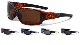 Khan Slim Wrap Around Sport Sunglasses Retro Designer Outdoor Chopper Motorcycle - £7.14 GBP