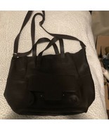Banana Republic Kristina Tote Brown Cowhide Leather  Crossbody Satchel - $17.81