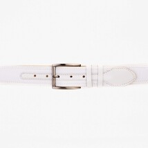 The Lexington White Leather Belt image 3