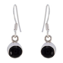 Black 925 Sterling Silver Natural appealing Black Onyx indian Earring AU... - £18.85 GBP