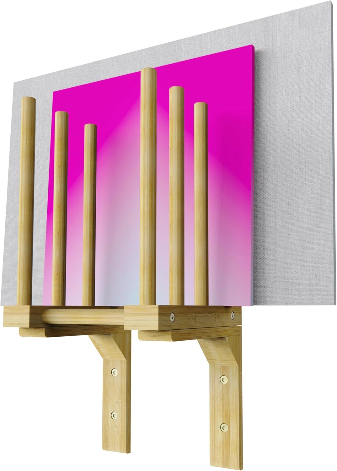 Art Storage Rack for Wall Art Drying Rack Bamboo Canvas Holder for Paint... - $51.77