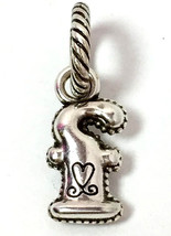 Authentic Brighton ABC Letter F Charm, J9062F, Silver Finish,  New - $151.33 MXN