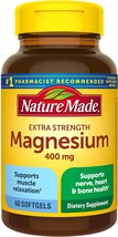 Nature Made Extra Strength Magnesium Oxide 400 mg, Dietary Supplement for Muscle - £29.57 GBP
