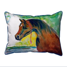 Betsy Drake Prize Horse Large Indoor Outdoor Pillow 16x20 - £37.59 GBP