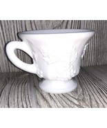 Vintage White Milk Glass Indiana Harvest Grape Tea Coffee Cup Replacement - $75.38 MXN