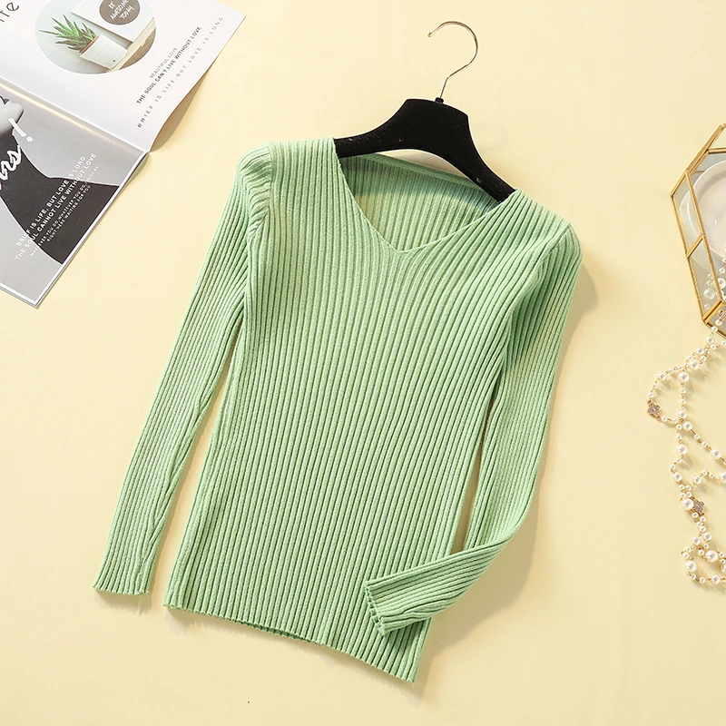 Women  slim  Pullovers For Women 2019 Autumn Winter  Female Thin  V-neck... - $121.19