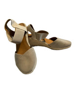 Comfort View Beige Slingback Sandals Size 11 Closed Toe ABRA#19349 Fabri... - £7.80 GBP