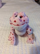 Ganz Webkinz Love Frog Pink Purple Hearts Plush Animal HM144 Sealed With code - £15.58 GBP