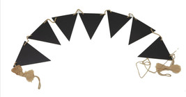 Chalk It Up Blackboard Garland 7 Pennants with 71 inch Cord - £7.73 GBP