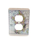 3d Rose Old Map Of France 2 Plug Outlet Cover 3.5 in x 5 in - £6.97 GBP
