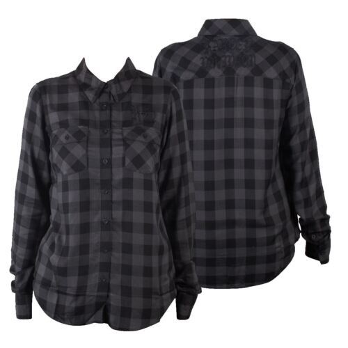 Harley-Davidson Women's Black Plaid H-D Classic L/S Woven Shirt (S06)