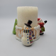 Kohls Candle Holder Christmas Tree, Santa Claus, Snowman Centerpiece w/c... - £14.66 GBP