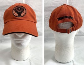 Jagermeister Baseball Hat Mens Rubber Logo Orange Cotton - £17.36 GBP