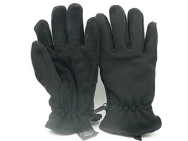 George Thinsulate Insulation Black Leather Palmed Gloves Leather 1 Size ... - $5.84