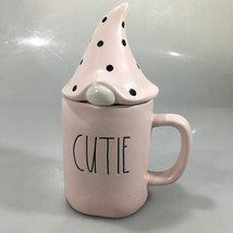 Rae Dunn Pink Cutie Gnome Hat Lid Coffee Mug 16 oz Artisan Collection Ma... - $31.85