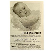Lactated Baby Food 1894 Advertisement Victorian Wells Richardson ADBN1pp - $9.99