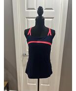 FILA Women's Navy Blue and Pink Athletic Tank Top Sz L - $19.80