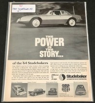 Vintage 1964 STUDEBAKER Print Ad &quot;The Power is the Story&quot; Art Poster Cruiser - £3.74 GBP