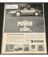 Vintage 1964 STUDEBAKER Print Ad &quot;The Power is the Story&quot; Art Poster Cru... - £3.75 GBP