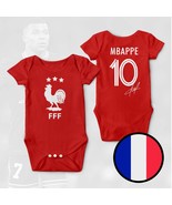 France Mbappe Champions 3 Stars FIFA World Cup Qatar 2022 Red Baby Bodys... - $36.91 CAD