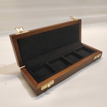 box case for ancient coins, 4 squares 40x40 mm (BLACK velvet in the picture)-... - £29.13 GBP