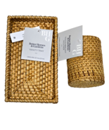 Better Homes &amp; Gardens BHG Toothbrush Holder &amp; Vanity Tray Rattan Synthetic - $32.81 CAD