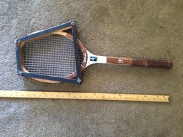 Vintage Wilson Chris Evert Autograph Tennis Racquet Wood Leather Usa Made - $64.35