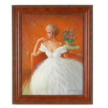 &quot;Patiently Waiting&quot; By Anthony Sidoni 2004 Signed Oil on Canvas 22&quot;x17 1/2&quot; - £2,703.92 GBP