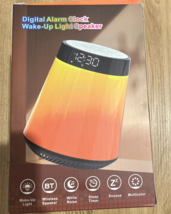 Wake Up Light  Speaker Alarm Clock Bluetooth Speaker with lights NEW - £23.87 GBP