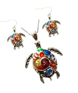 Boutique Beautiful Sea Turtle Tortoise Pendant and 21 - £48.82 GBP
