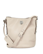 NWT Marc By Marc Jacobs C Lock Beige Leather Bucket Shoulder Bag New ($448) - £197.78 GBP