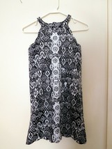 DRESS Girls GB GIRLS Black &amp; White Sz M Poly Fully Lined EUC (T) - £10.38 GBP