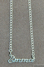 925 Sterling Silver Name Necklace - Name Plate - EMMA 17&quot; chain w/pendant - £47.18 GBP