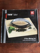 Zwilling J.A. Henckels 2 Piece Mincing Set Bamboo Herb Board Twin Select - $22.76