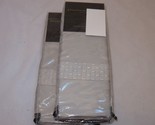 2 Donna Karan Essential Silky Stripe Standard Platinum Shams - £69.02 GBP