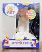 Young at Art Paint Your Own Ceramic Rocket Color Changing Light - £4.70 GBP