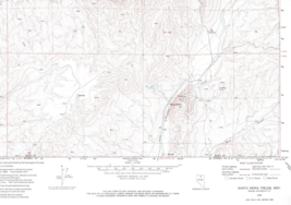 Santa Renia Fields, Nevada 1970 Vintage USGS Topo Map 7.5 Quadrangle Topographic - £19.17 GBP