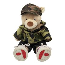 Build-A-Bear BAB Teddy Camo Jacket Hat Black Denim Pants and Shoes Outdoors - $38.56