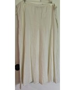 Womens Plus 18W INC International Concepts Ivory Linen Lined Maxi 34.25&quot;... - $535.45 MXN