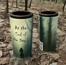 2 in 1 Skinny Can Cooler and Poem Book Set/Tumbler &amp; Illustrated Dark Poetry Set - £19.97 GBP