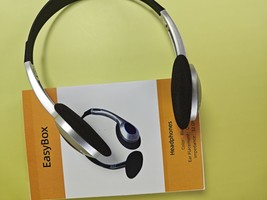 EasyBox Blue Over-Ear Headphones, Noise-Cancelling, 32Ω Wired image 5