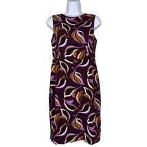 Ann Taylor Sheath Dress Womens Size 4P Plum Floral Print Multicolor Slee... - £19.73 GBP
