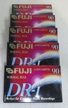 Lot of 5 FUJI DR-I 90 Minute Audio Cassette Tapes - New/Sealed - £10.39 GBP