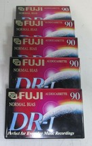 Lot of 5 FUJI DR-I 90 Minute Audio Cassette Tapes - New/Sealed - £9.93 GBP