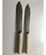 2 X VINTAGE CHRONIUM PLATED FISH KNIVES - $2.41