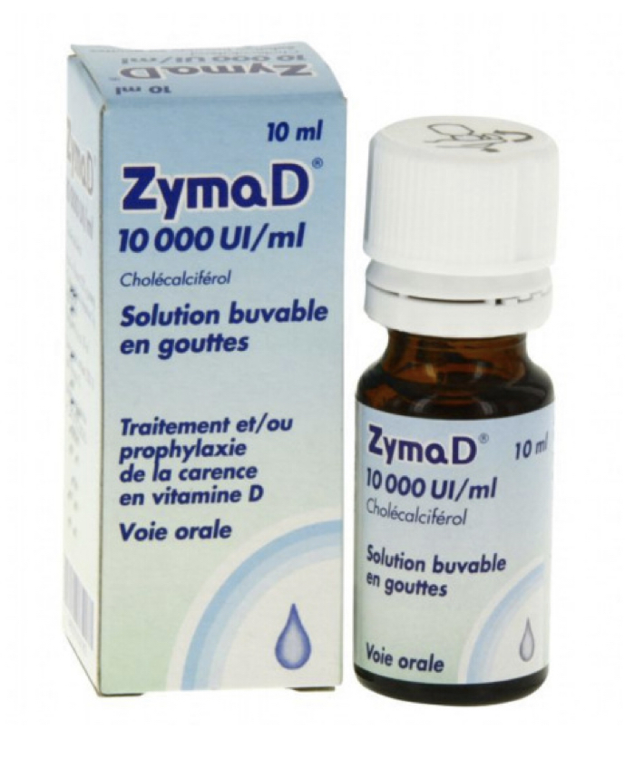Zyma-Vitamin D 10,000 UI / ml Drinkable Solution-Drops Bottle of 10ml