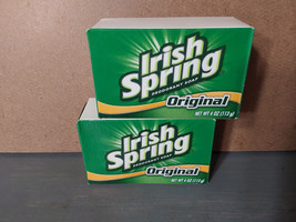 Irish Spring Original Deodorant Bar Soap 4oz 2 Bars USA - £13.17 GBP