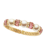 18k Rose Gold South Sea Cultured Pearl Cuff Bracelet with 5.30ct Pink To... - €4.344,96 EUR